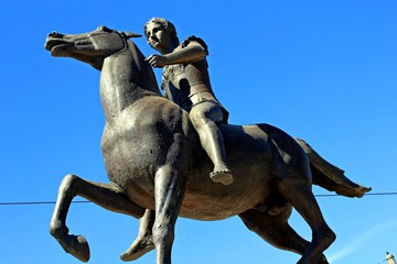 Fototapeta premium Statue of Alexander the Great in Athens, Greece