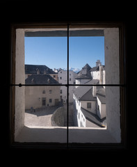 The Salzburg castle out of the window