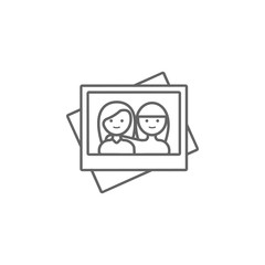 Photo, friend, girls icon. Element of friendship icon. Thin line icon for website design and development, app development. Premium icon