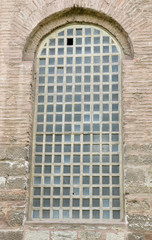 old wooden door in the wall