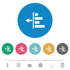 Decrease left indentation of content flat round icons