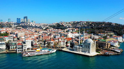 Fototapeta na wymiar Amazing aerial view of Istanbul. 