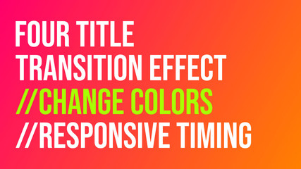 Four Title Transition