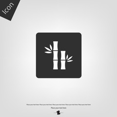 Bamboo icon. Vector illustration sign