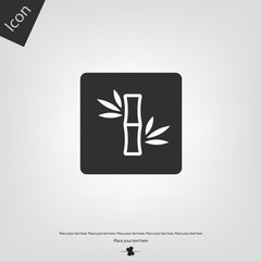 Bamboo icon. Vector illustration sign