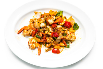 Stir Fried Shrimp with Sweet Pepper