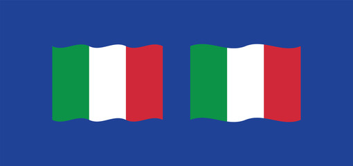 Italy flag, vector icon. Italian national symbol