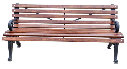  Park Bench Isolated on White