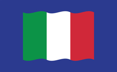 Fototapeta premium Italy flag, vector icon. Italian national symbol