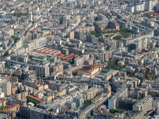 Fototapeta na wymiar vue aérienne du sud de Paris