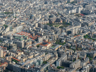 vue a&eacute;rienne du sud de Paris