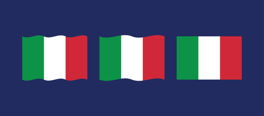 Italy flag, vector icon. Italian national symbol