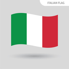 Italy flag, vector icon. Italian national symbol