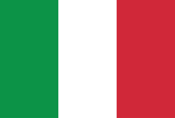 Naklejka premium Italy flag, vector icon. Italian national symbol