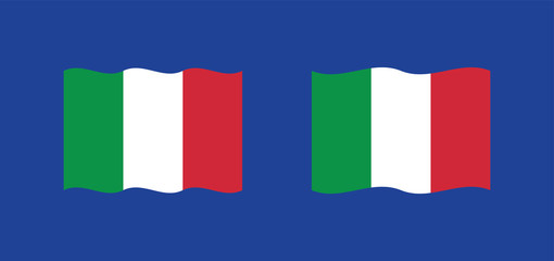 Italy flag, vector icon. Italian national symbol