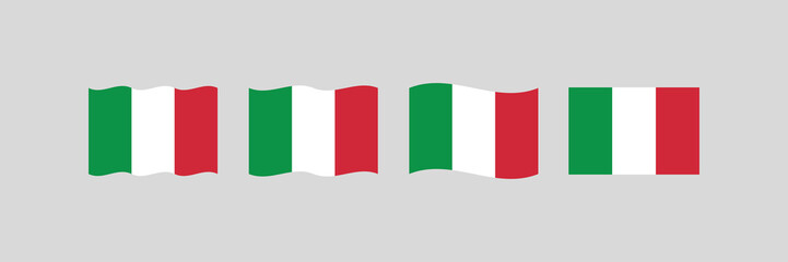 Italy flag, vector icon. Italian national symbol