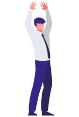 elegant businessman avatar character