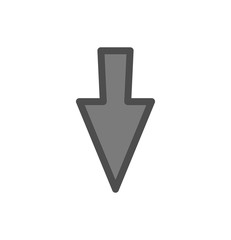 Down Direction Arrow Icon For Your Project