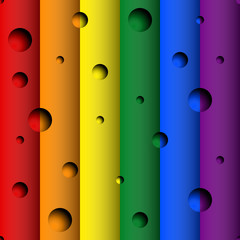 Seamless background with the colors of LGBT Rainbow Flag