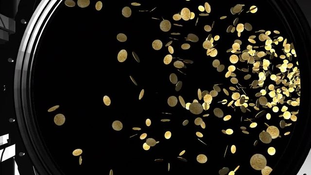 Gold circle confetti