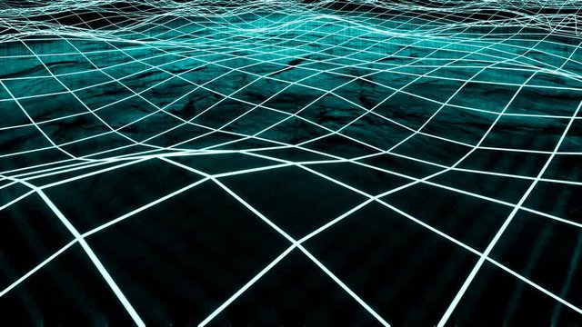 Big data and information flowing through cyberspace.