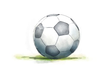 soccer ball on green grass © Stepan Crani