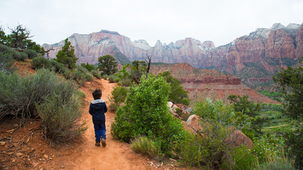 Randonnée à Zion Canyon