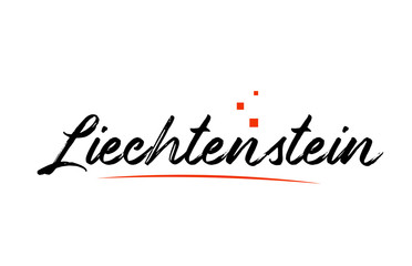  Liechtenstein country typography word text for logo icon design