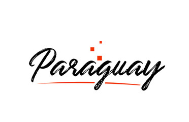 Obraz na płótnie Canvas Paraguay country typography word text for logo icon design