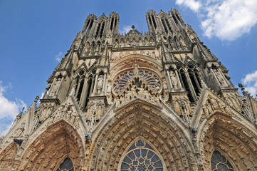 Fototapeta premium Reims, la cattedrale di Notre-Dame - Francia