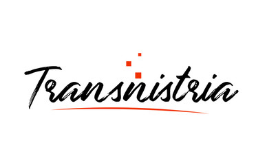 Transnistria country typography word text for logo icon design