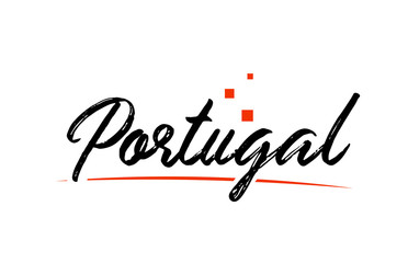 Portugal country typography word text for logo icon design