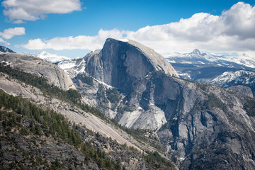 half dome view from Yosemite Poiont, May 2019