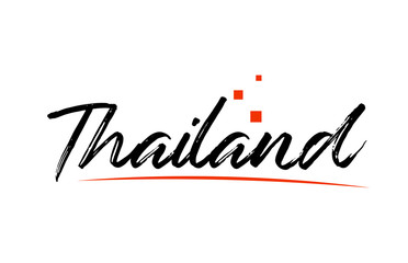 Thailand country typography word text for logo icon design