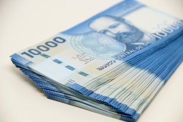 Chilean peso bills - background