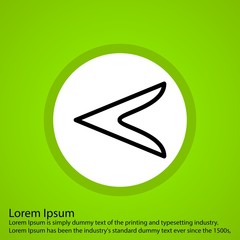 Left Direction Arrow Icon For Your Project