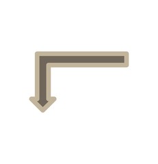 down arrow icon for your project