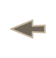 Fototapeta premium Left Direction Arrow Icon For Your Project