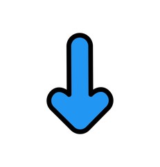 Down Direction Arrow Icon For Your Project