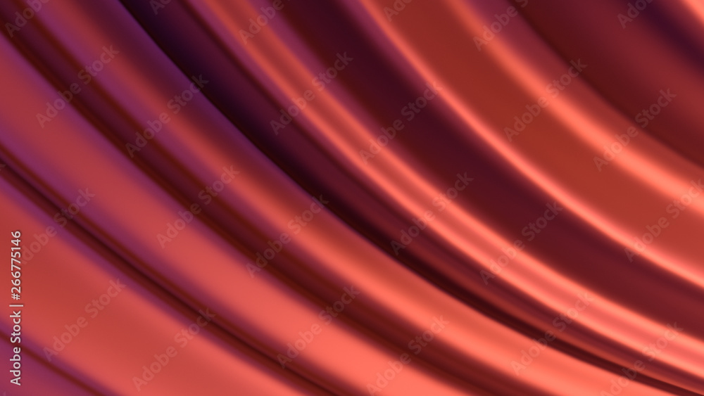 Poster 3d render abstract background with twisted geometry. swirl shape...