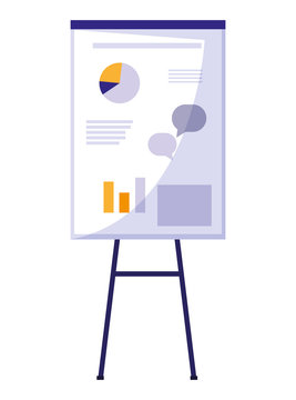 paperboard with statistics graphic