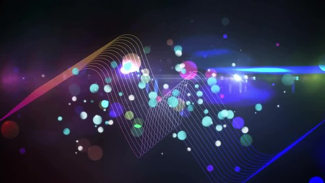 Parallel lines and bokeh light effects
