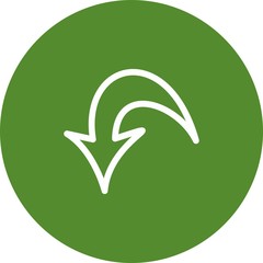 Down Direction Arrow Icon For Your Project