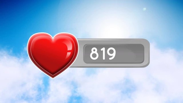 Increasing number of hearts