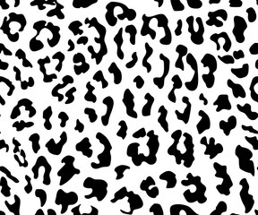 Fototapeta premium Leopard seamless pattern. Animal print. Vector background.
