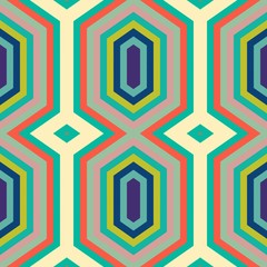 abstract hexagon backdrop style. dark cyan, pastel gray and light sea green colors. seamless pattern for wallpaper, fashion garment design, wrapping paper or texture