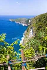 Obraz premium Kelingking beach on the island of Nusa Penida in Indonesia