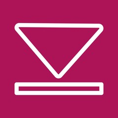 Naklejka premium Down Direction Arrow Icon For Your Project