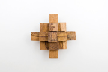 Wooden blocks puzzle toy