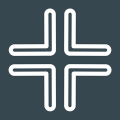 Fototapeta premium Complex Direction Arrow Icon For Your Project